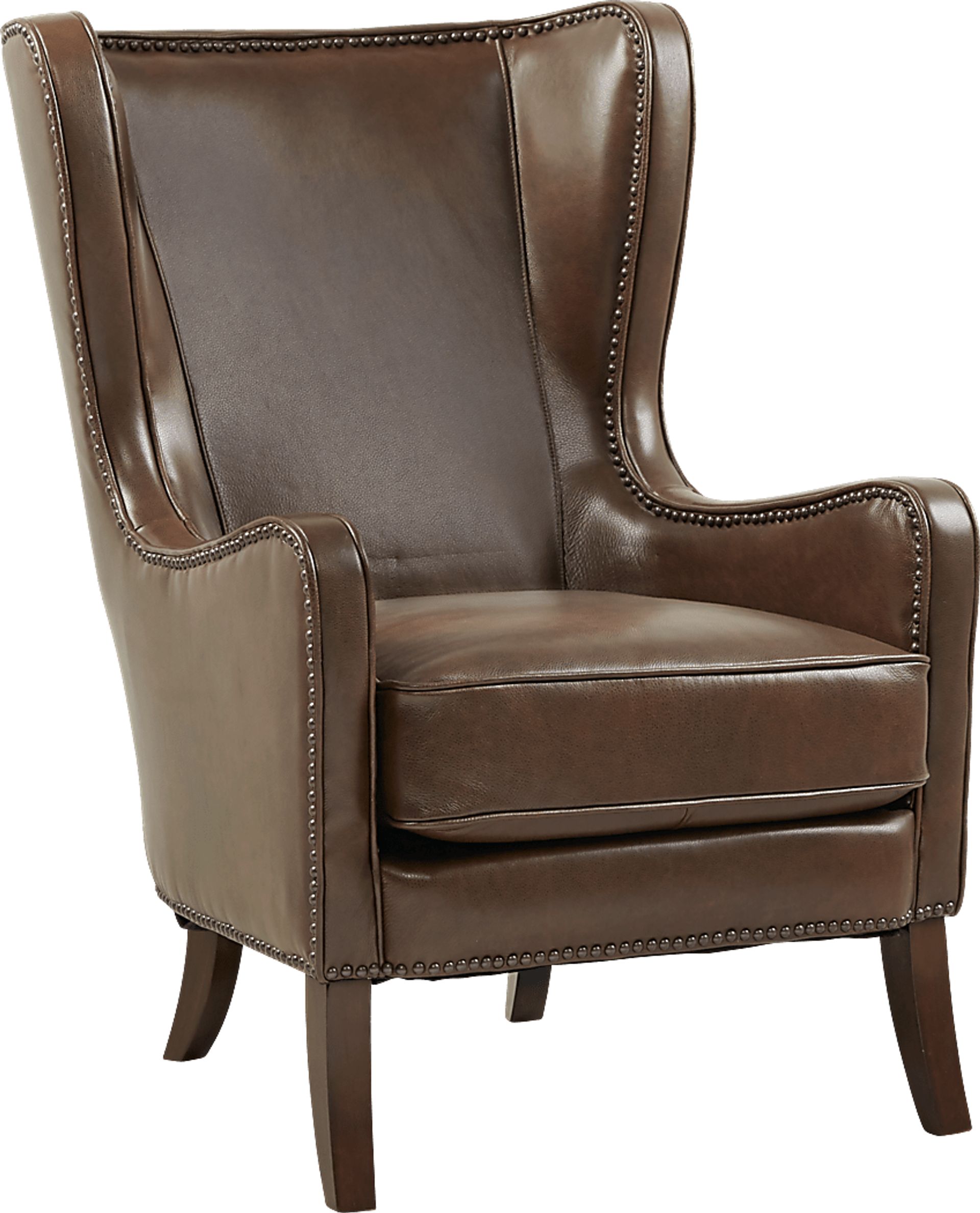 Carillo Brown Leather Chair - Image 1