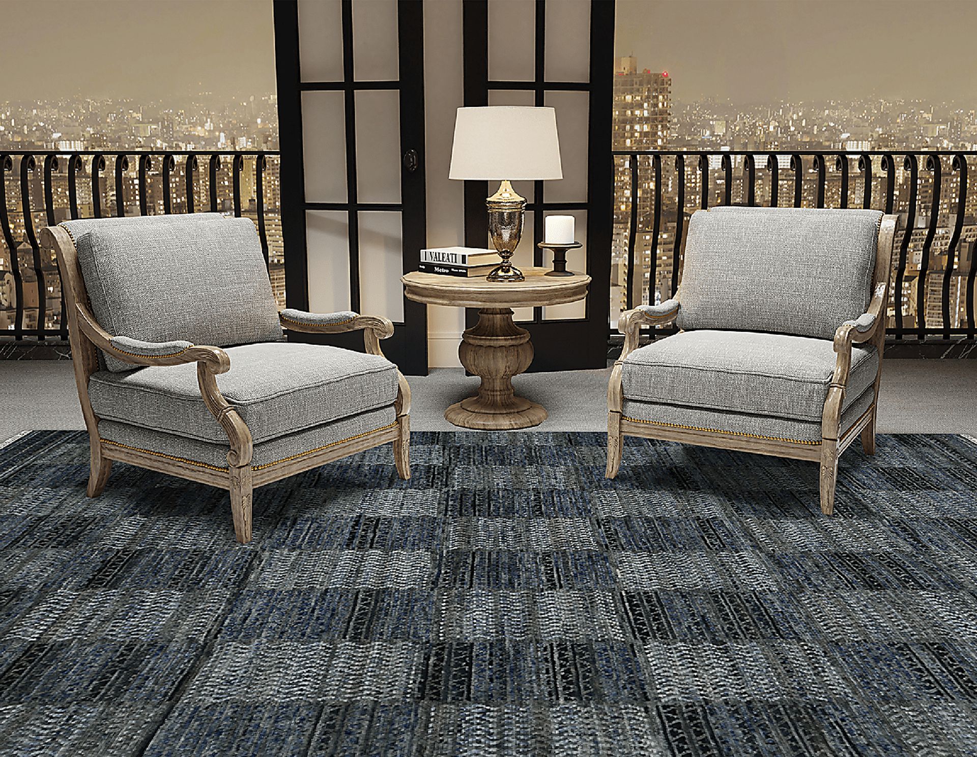 Carim Blue 9' x 12' Rug - Image 2