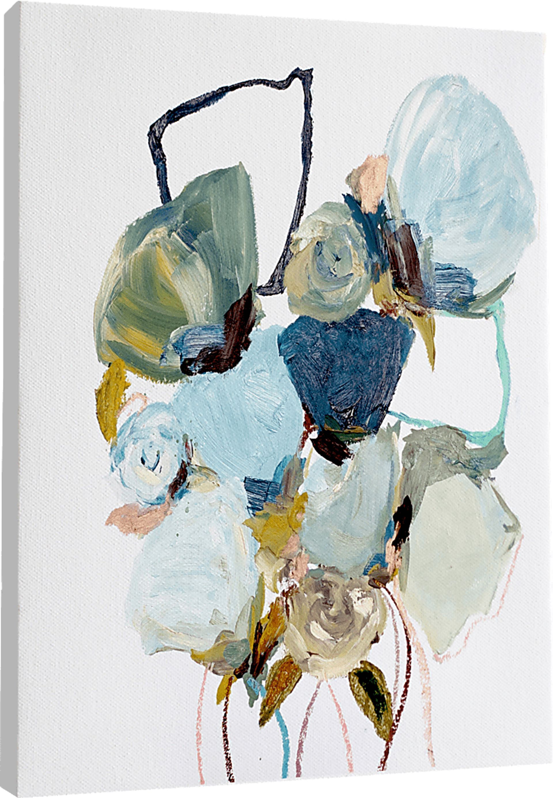 Carimore Blue Canvas Wall Art - Image 1