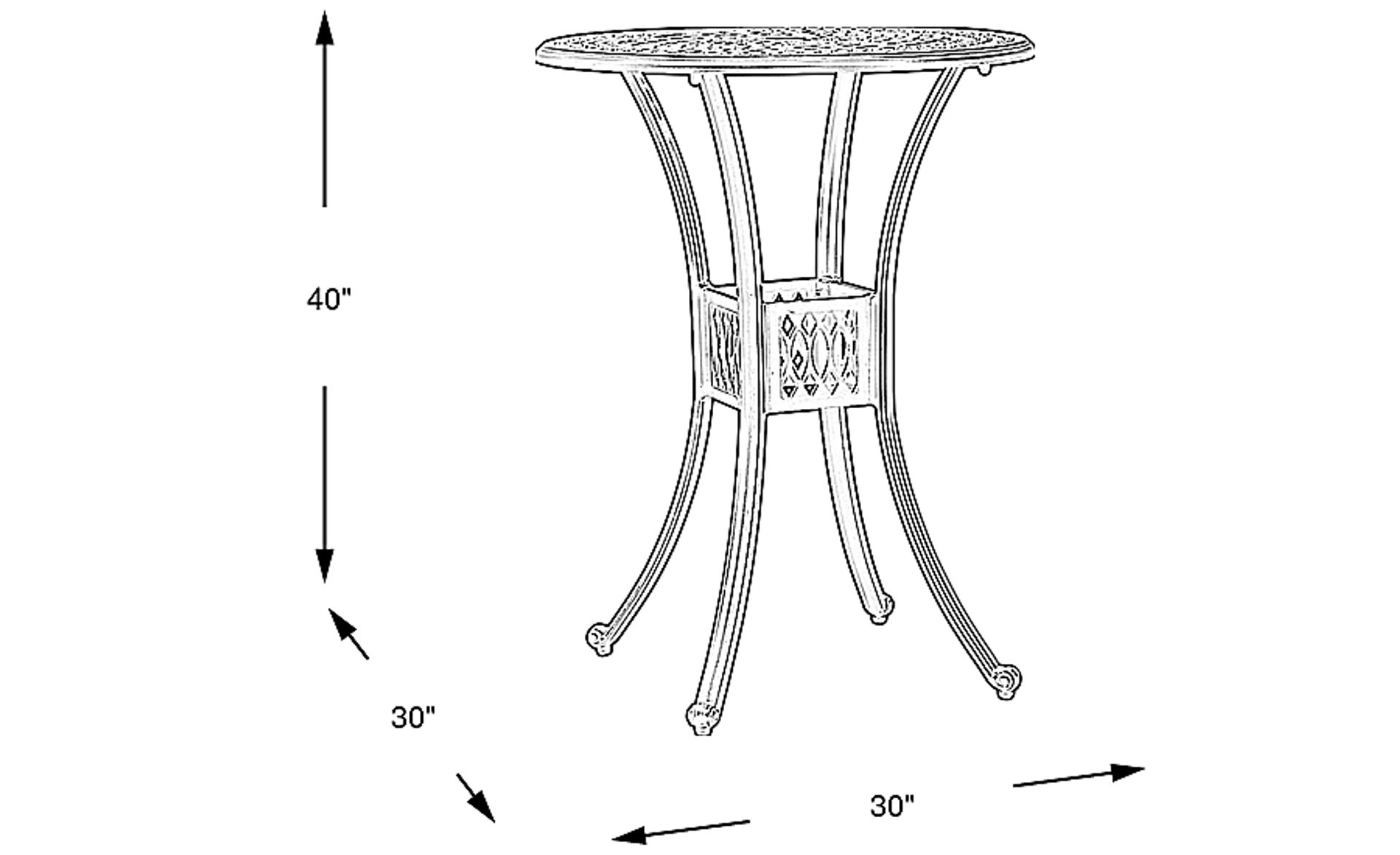 Dimension Image. Please refer to the Dimension Tab on this page for dimension details.