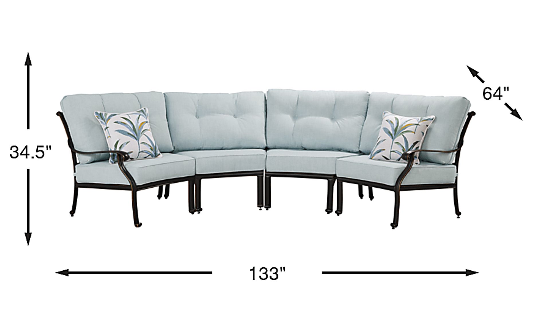 Dimension Image. Please refer to the Dimension Tab on this page for dimension details.