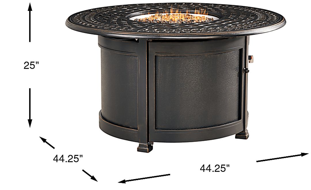 Carina Bronze 44 in. Round Outdoor Fire Pit