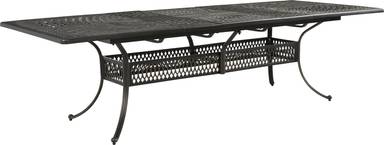 rectangle extension outdoor dining table