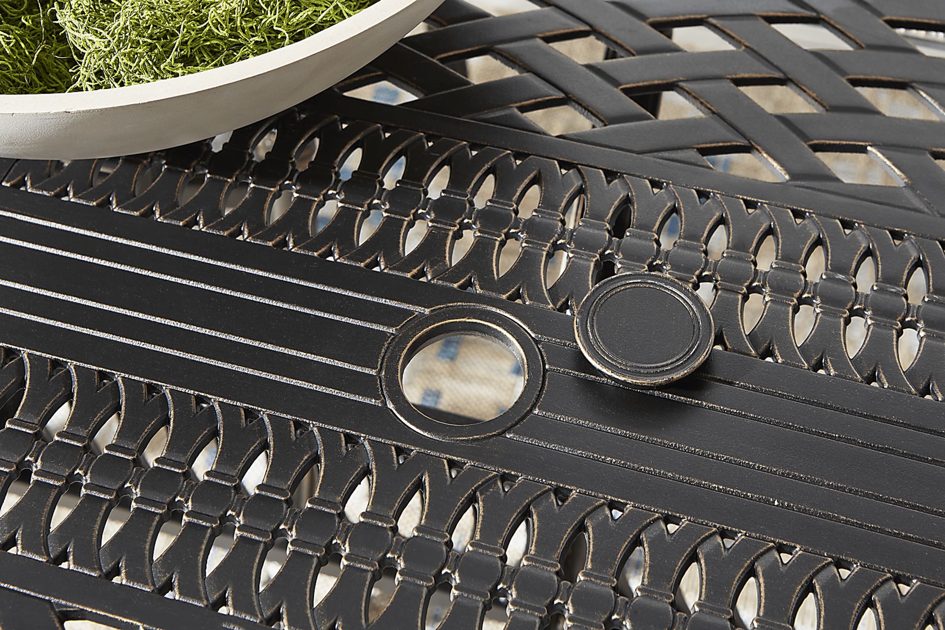 Carina Bronze 87-112 in. Rectangle Extension Outdoor Dining Table - Image 3