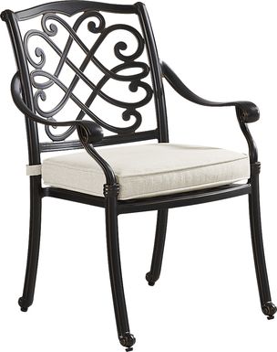 Carina Bronze Outdoor Arm Chair with Desert Cushion