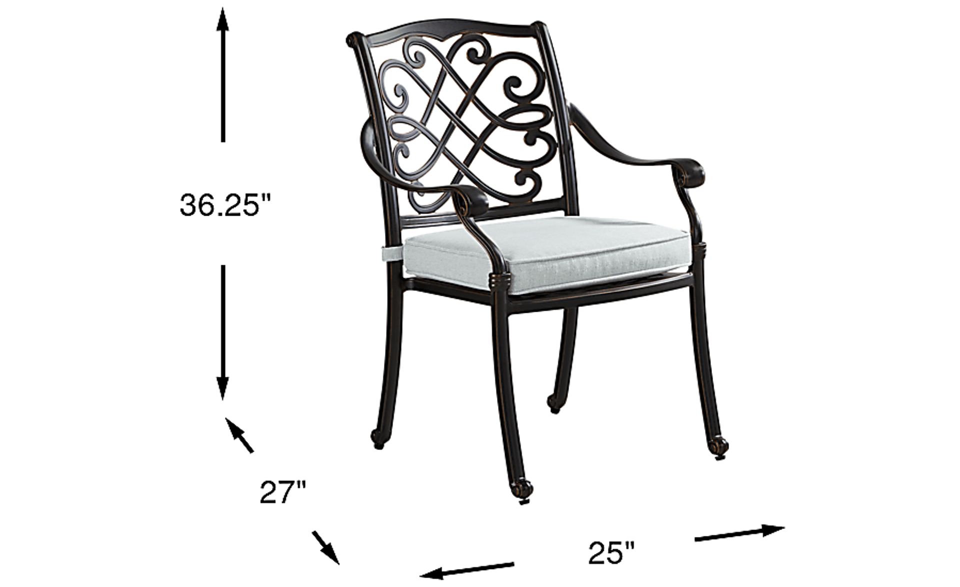 Dimension Image. Please refer to the Dimension Tab on this page for dimension details.