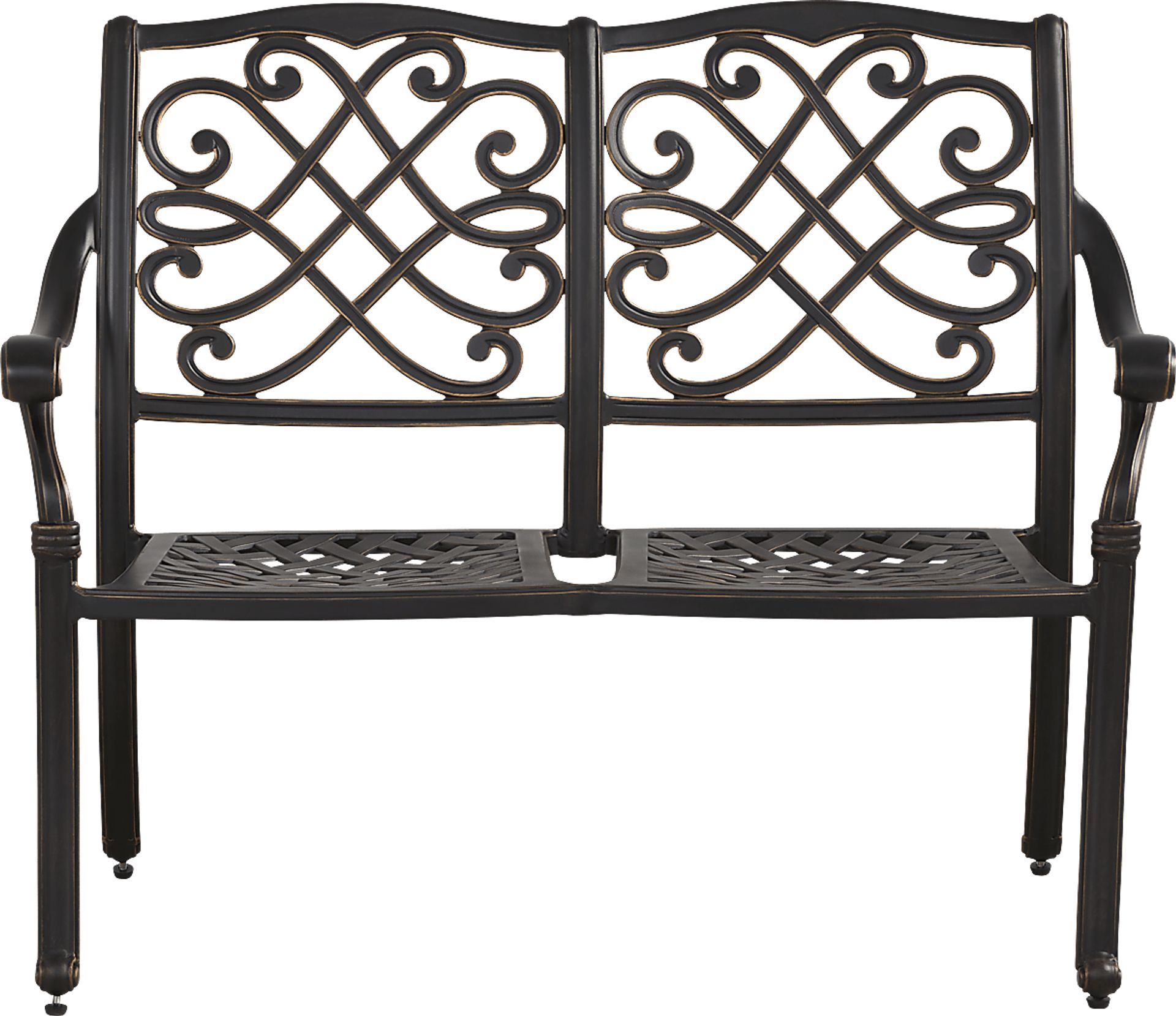 Carina Bronze Outdoor Bench - Image 2