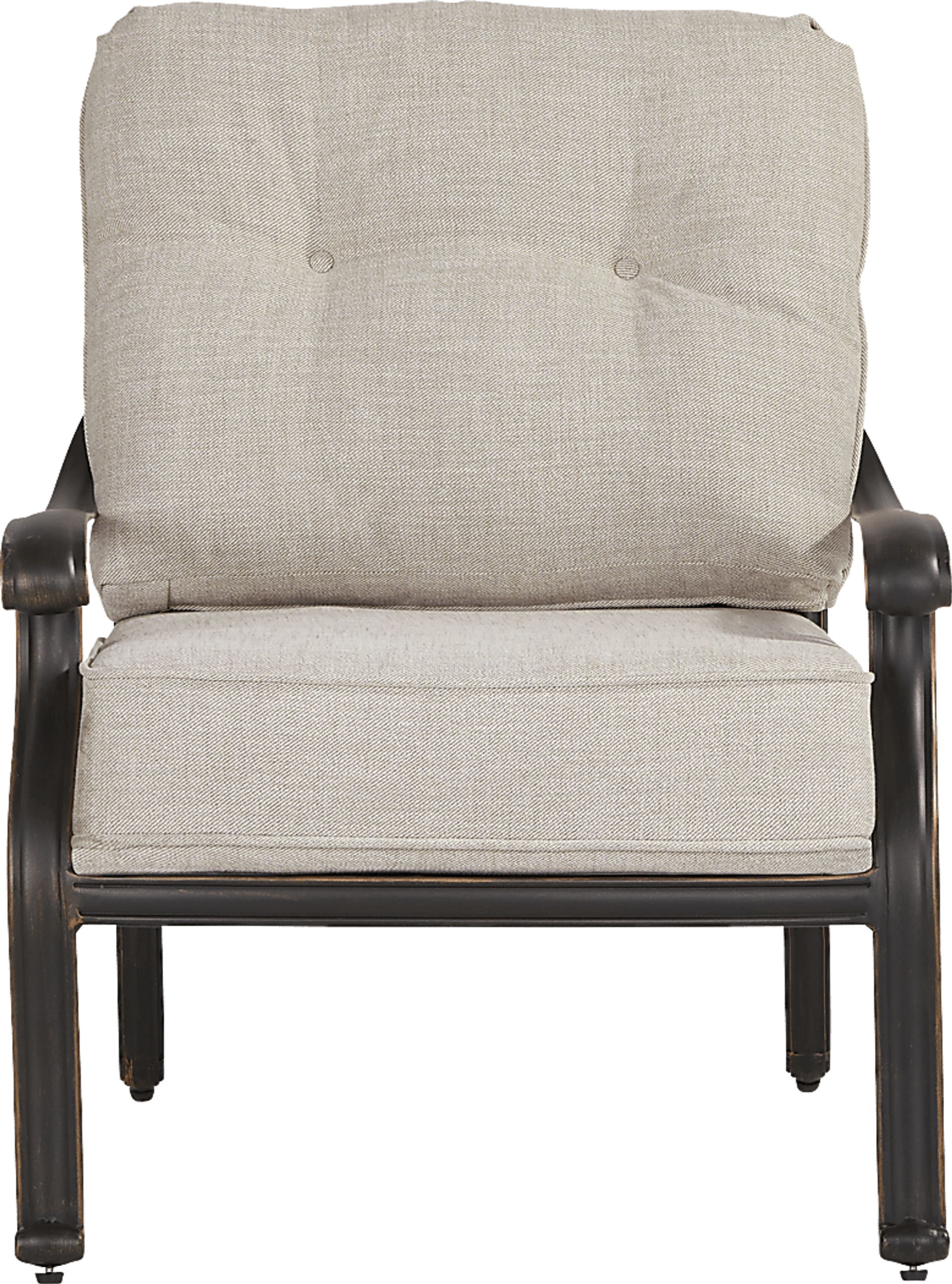 Carina Bronze 5 Pc Outdoor Chat Set with Desert Cushions - Image 3