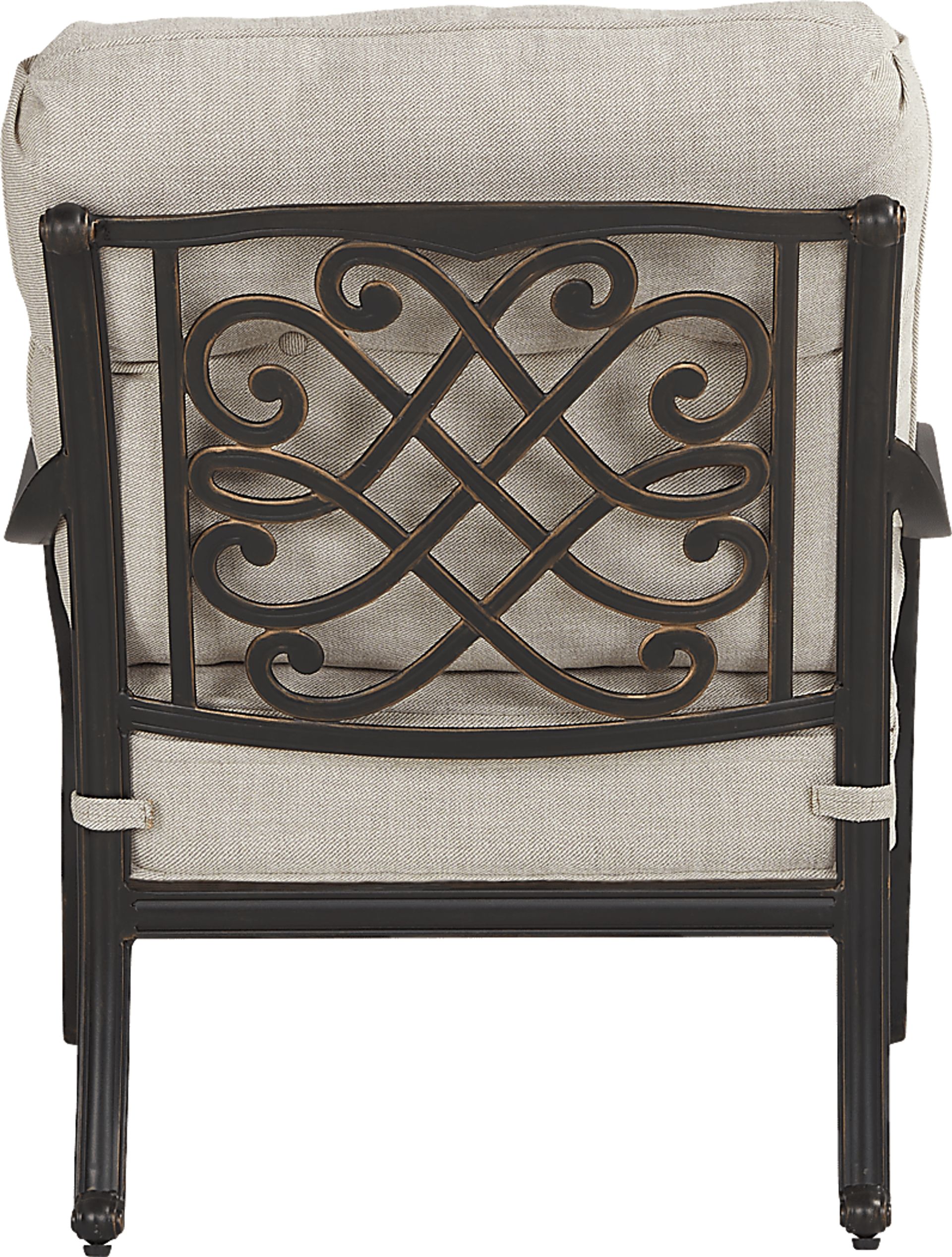 Carina Bronze 5 Pc Outdoor Chat Set with Desert Cushions - Image 4