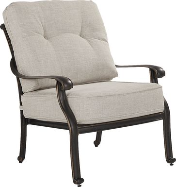 Carina Bronze Outdoor Club Chair with Desert Cushions