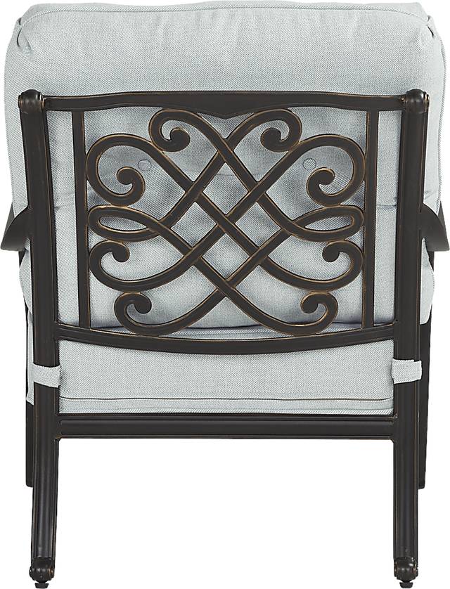 Carina Bronze 5 Pc Outdoor Chat Set with Sky Cushions - Thumbnail - Image 4