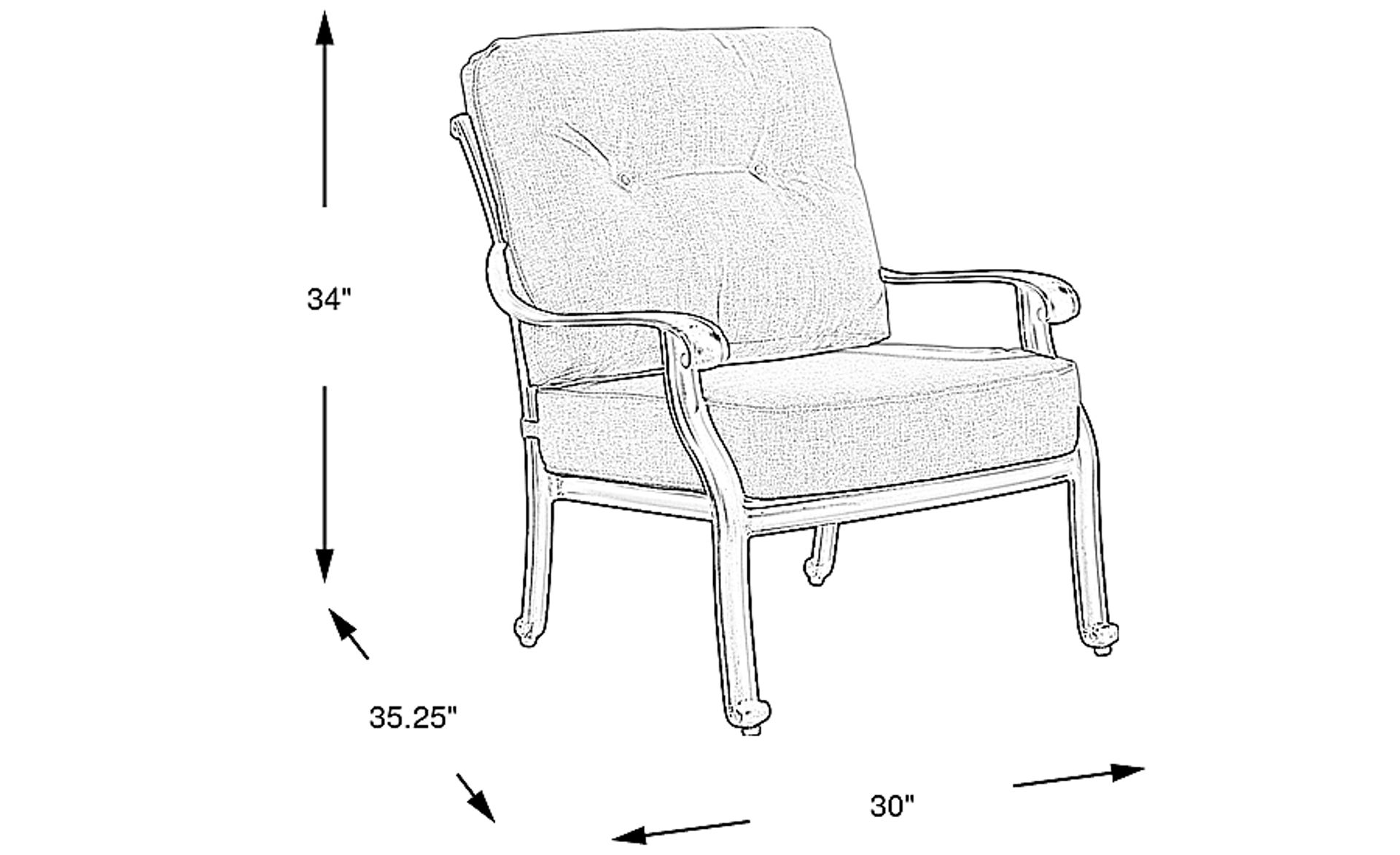 Dimension Image. Please refer to the Dimension Tab on this page for dimension details.