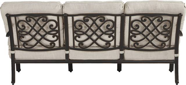 Carina Bronze 4 Pc Outdoor Seating Set with Desert Cushions - Thumbnail - Image 4