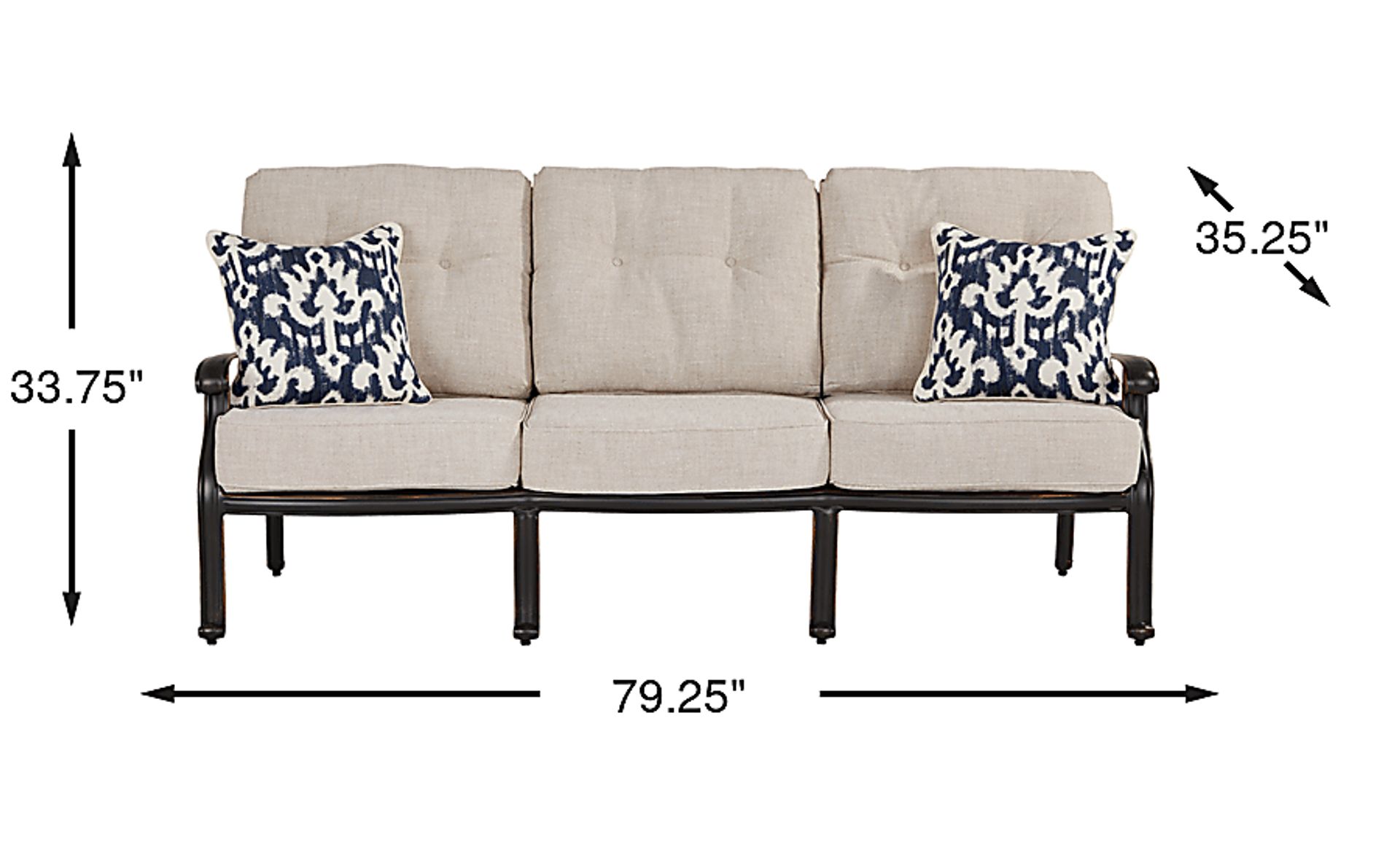 Dimension Image. Please refer to the Dimension Tab on this page for dimension details.