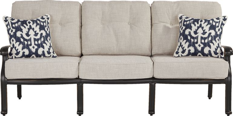 Carina Bronze Outdoor Sofa with Desert Cushions