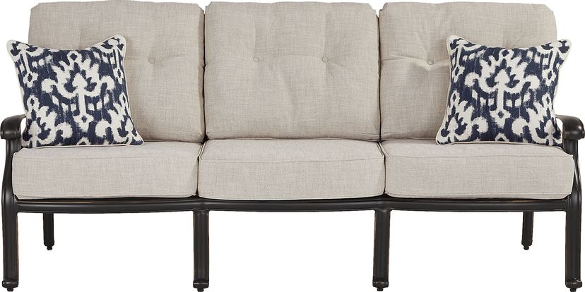 Carina Bronze Outdoor Sofa with Desert Cushions