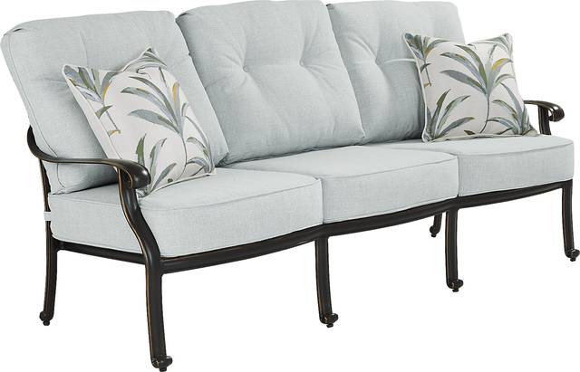 Carina Bronze 4 Pc Outdoor Seating Set with Sky Cushions - Thumbnail - Image 3