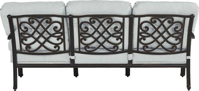 Carina Bronze 4 Pc Outdoor Seating Set with Sky Cushions - Thumbnail - Image 4