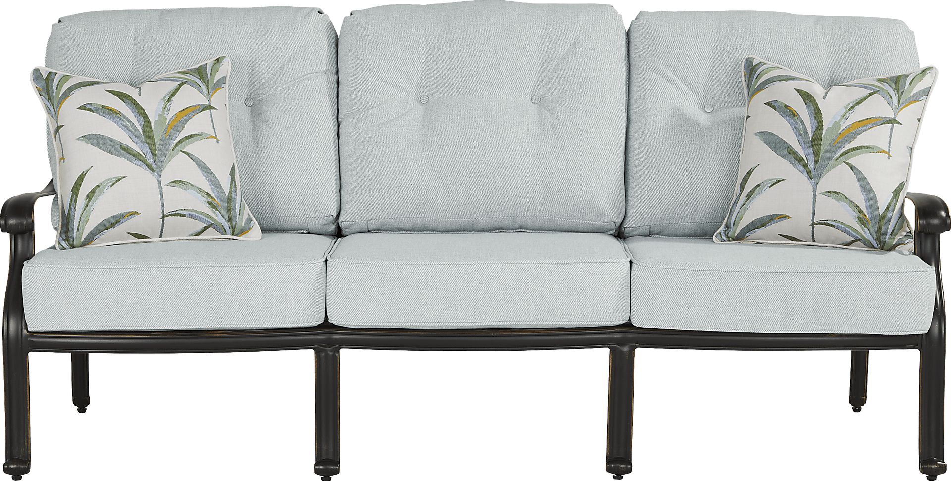 Carina Bronze 4 Pc Outdoor Seating Set with Sky Cushions - Image 2