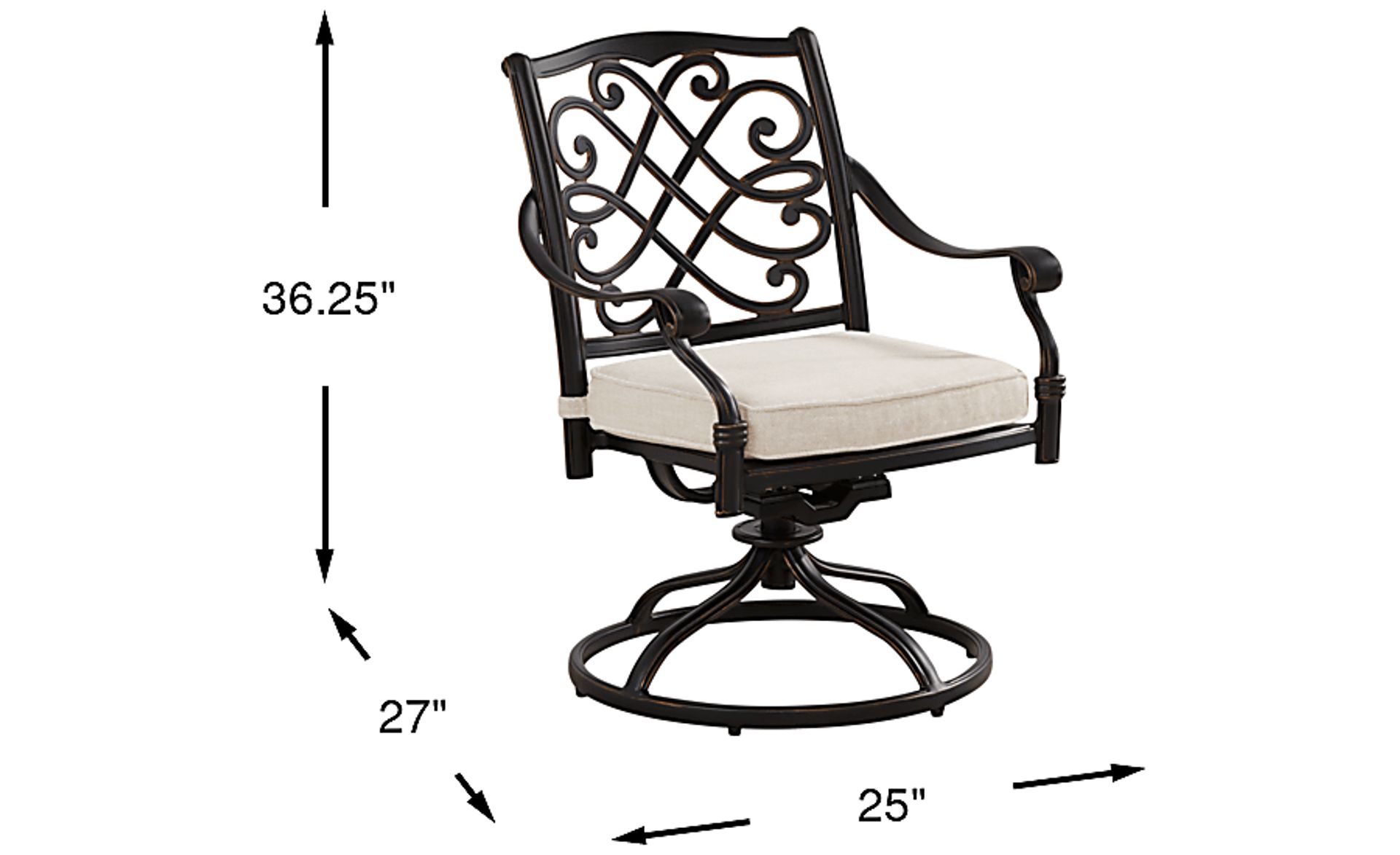 Dimension Image. Please refer to the Dimension Tab on this page for dimension details.