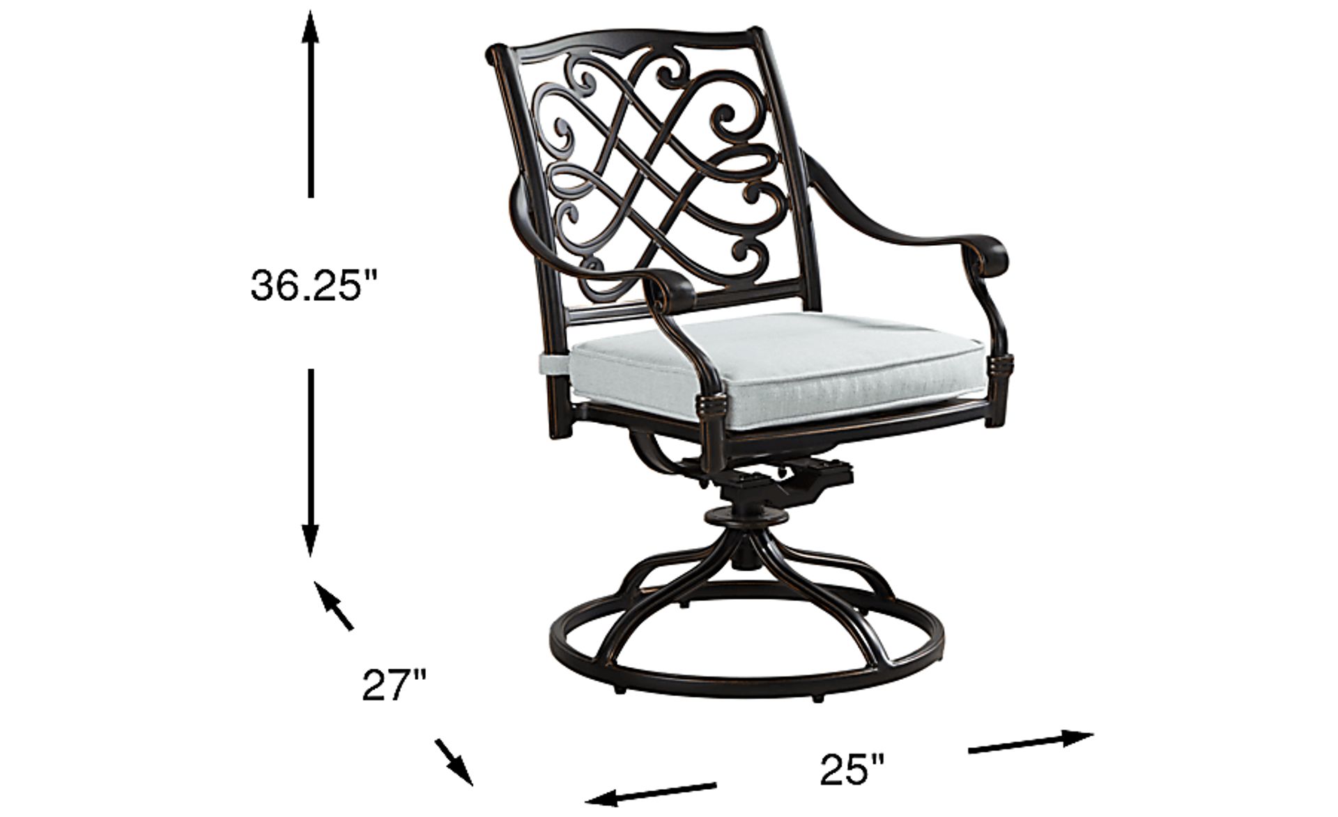 Dimension Image. Please refer to the Dimension Tab on this page for dimension details.
