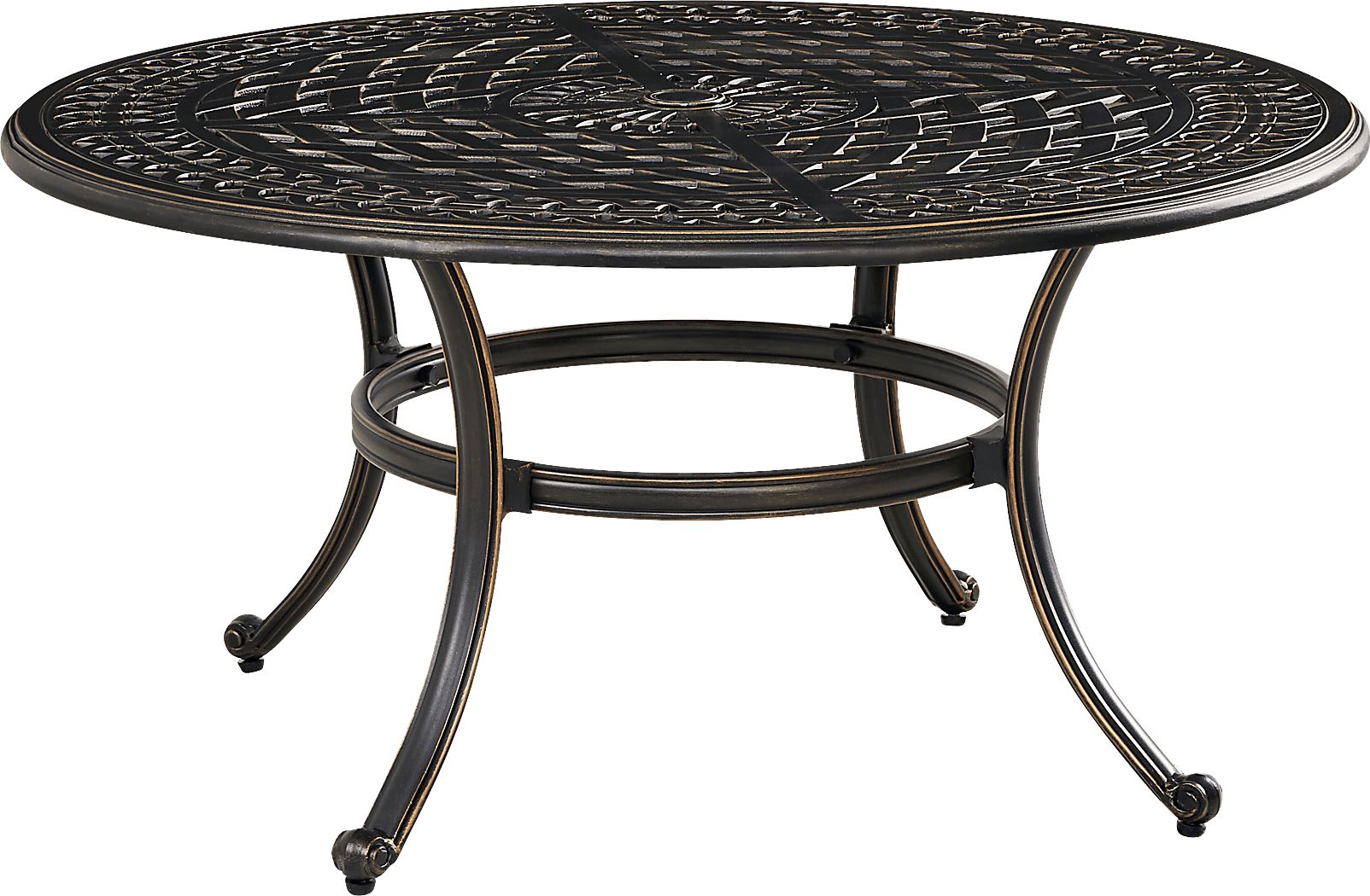 Carina Bronze Round Outdoor Cocktail Table