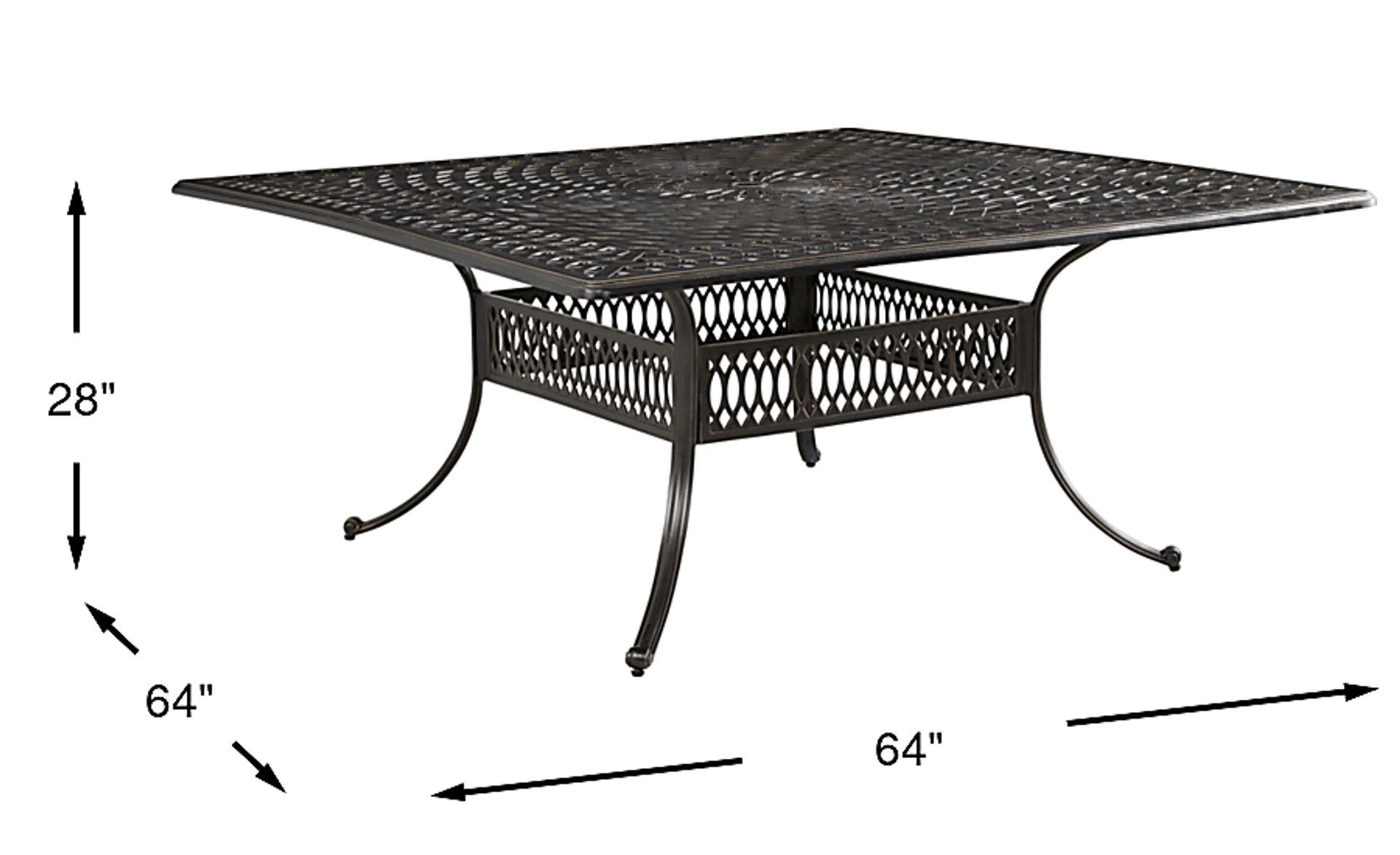 Dimension Image. Please refer to the Dimension Tab on this page for dimension details.