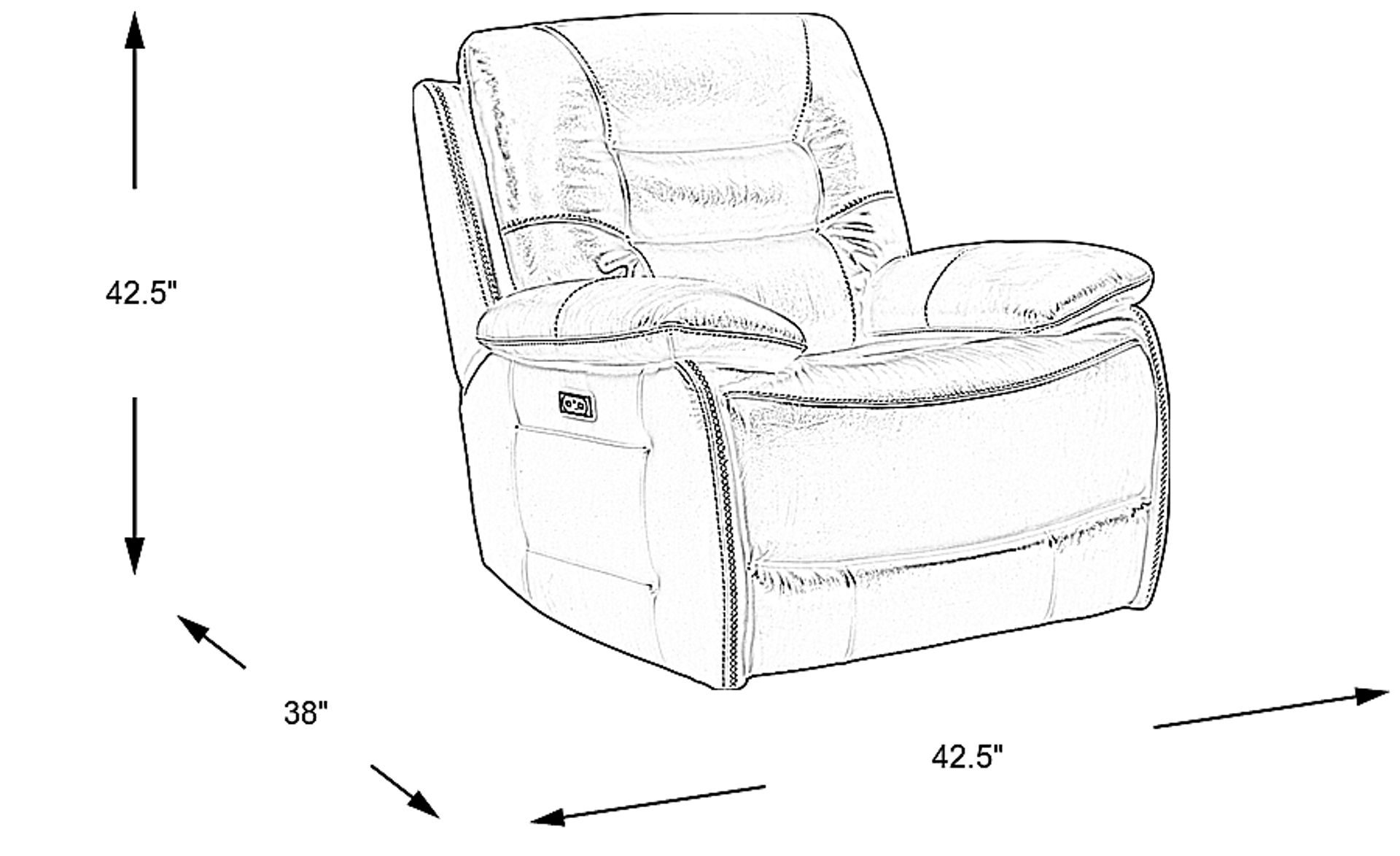 Dimension Image. Please refer to the Dimension Tab on this page for dimension details.