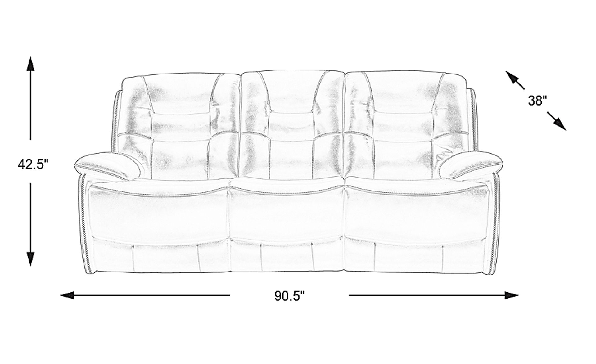 Dimension Image. Please refer to the Dimension Tab on this page for dimension details.