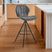 Carissan Charcoal Counter Height Stool