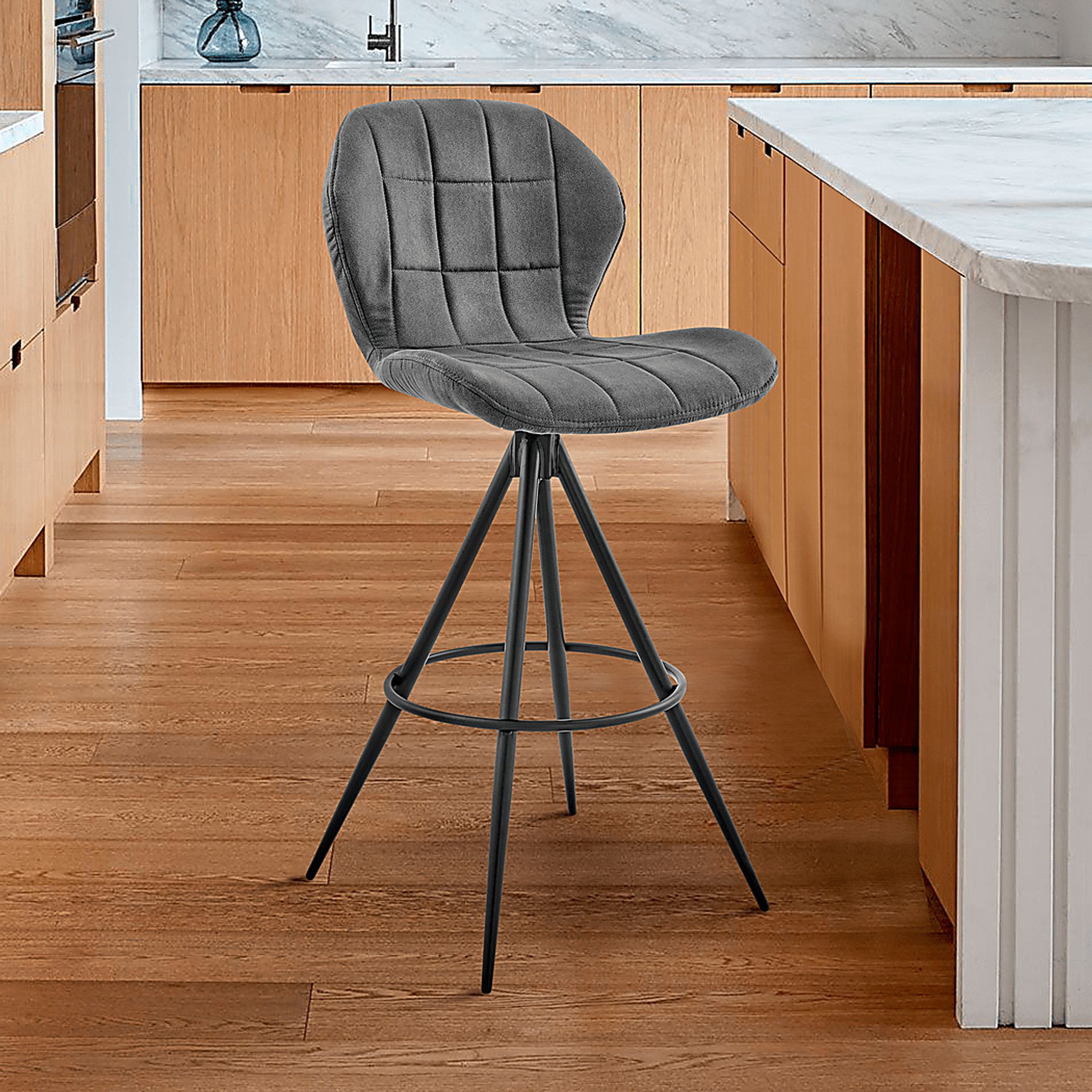 Carissan Charcoal Counter Height Stool - Image 8