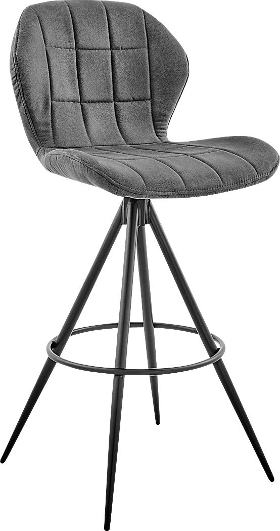 Carissan Charcoal Counter Height Stool