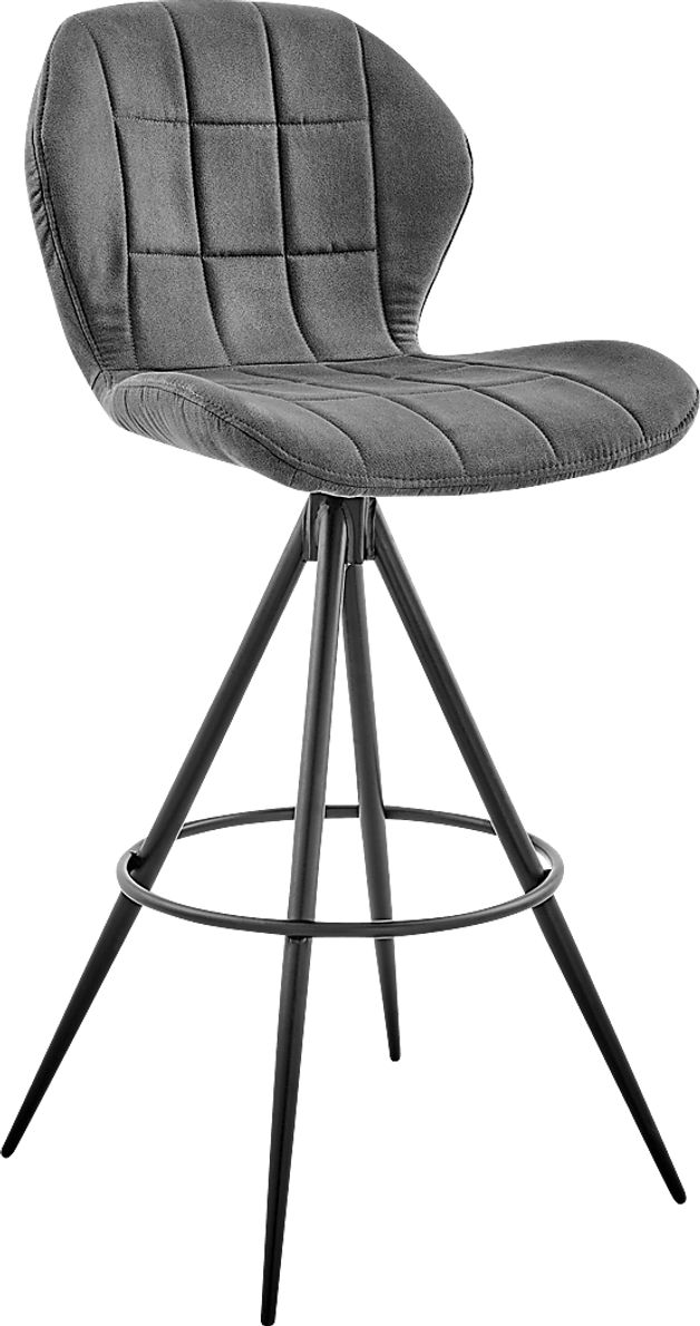 Carissan Charcoal Counter Height Stool