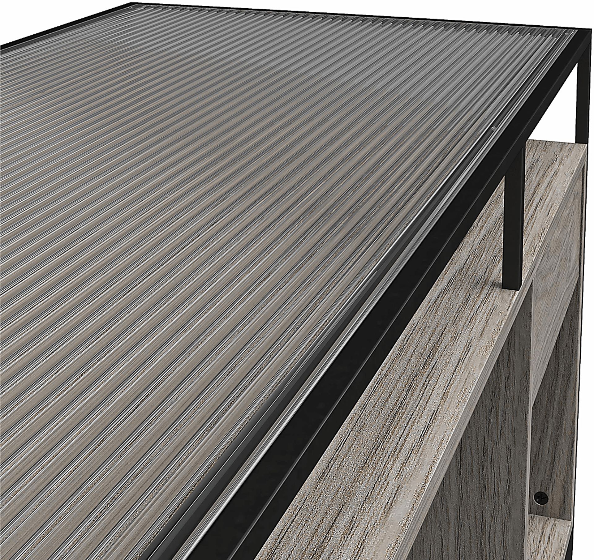 Carizzo Gray Desk - Image 5