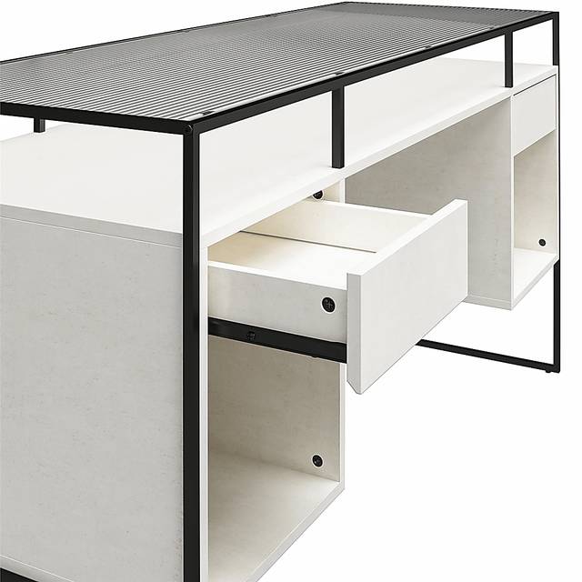 Carizzo White Desk - Thumbnail - Image 5