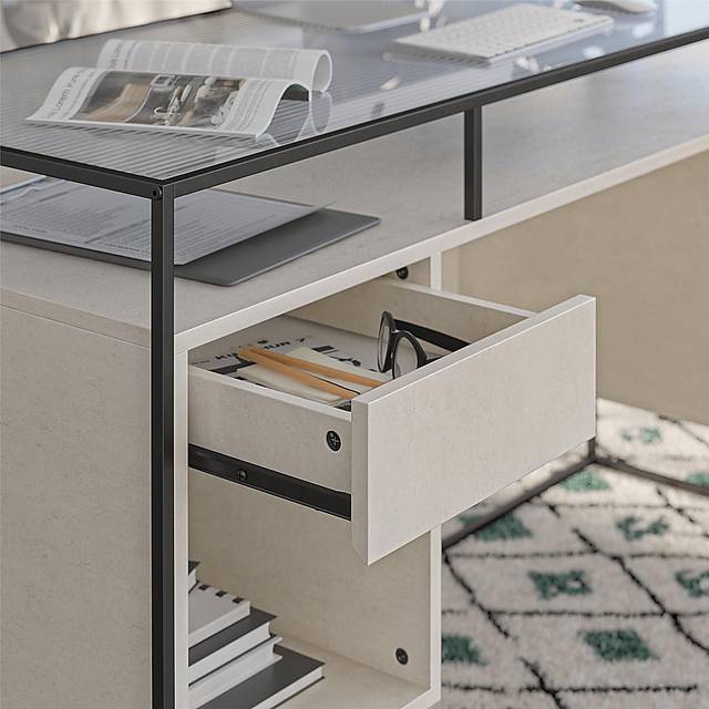 Carizzo White Desk - Thumbnail - Image 7