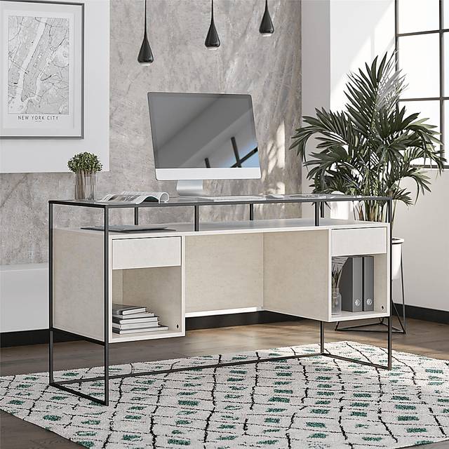 Carizzo White Desk - Thumbnail - Image 8