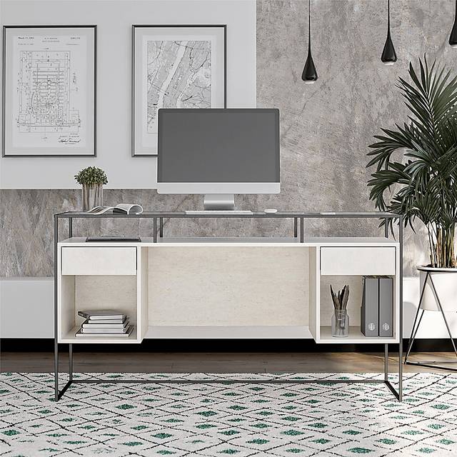 Carizzo White Desk - Thumbnail - Image 9