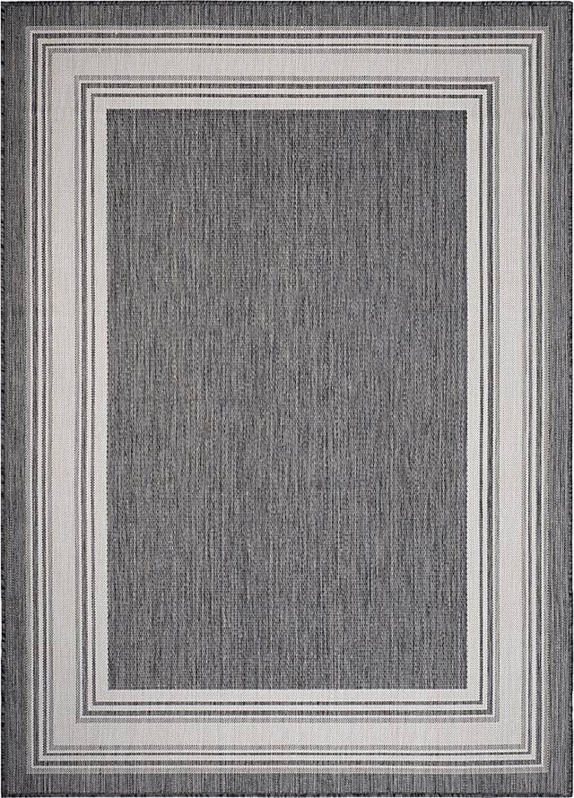 Carledosa Black/Multi 5'3 x 7' Indoor/Outdoor Rug - Thumbnail - Image 1