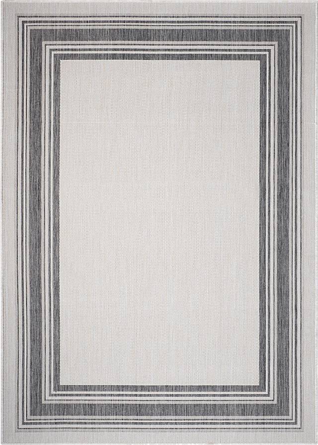 Carledosa White/Multi 5'3 x 7' Indoor/Outdoor Rug - Thumbnail - Image 1