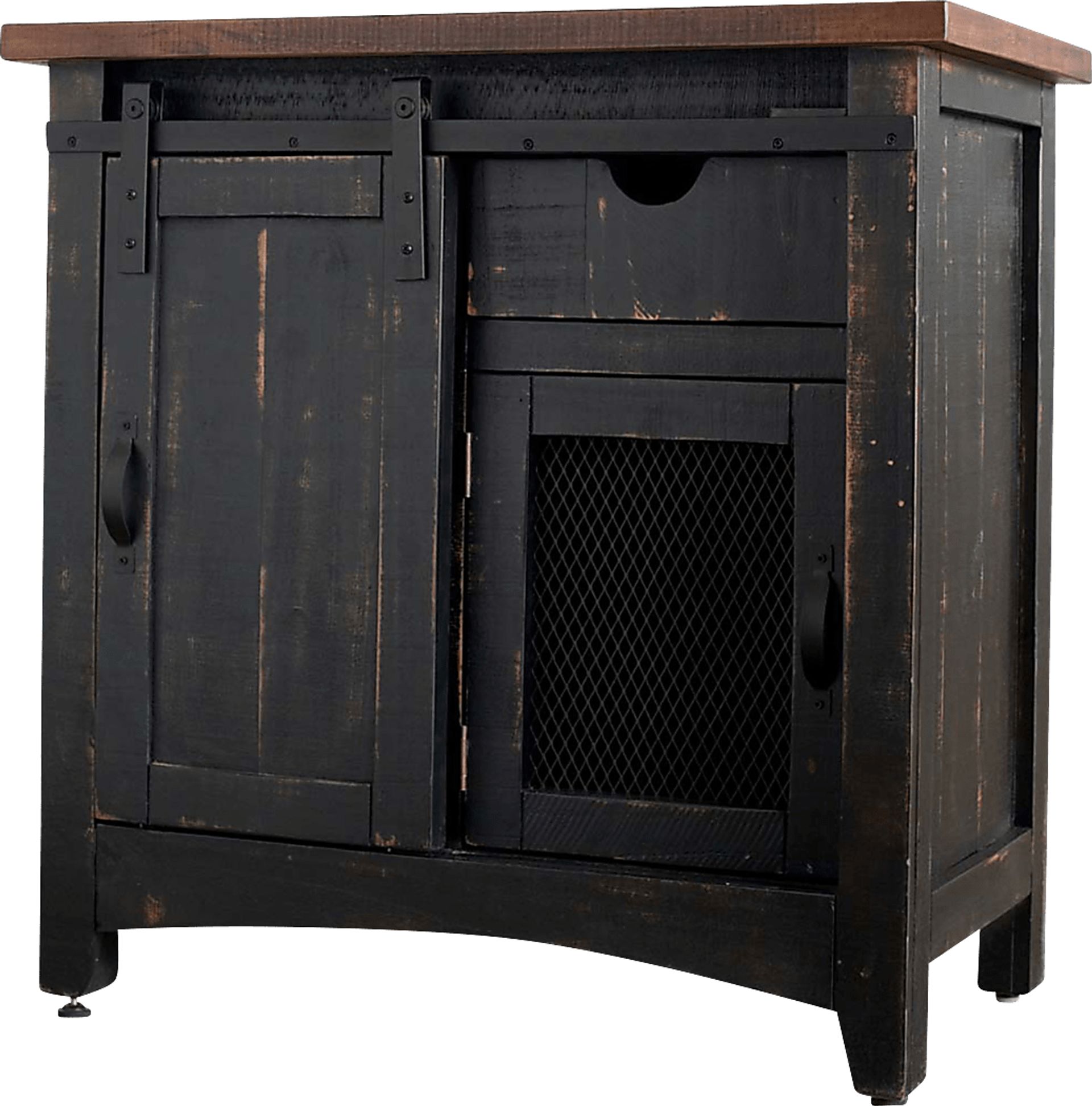 Carlesbad Black Accent Cabinet - Image 1