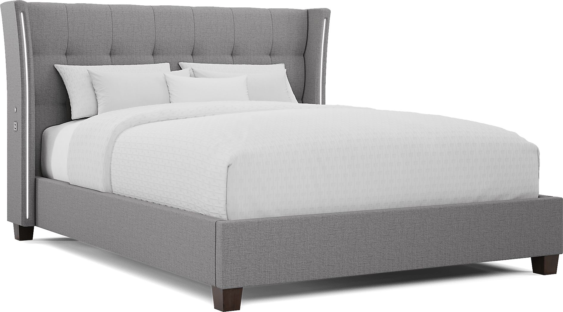 3 pc king upholstered bed