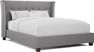 Park Slope Gray 7 Pc Queen Upholstered Bedroom