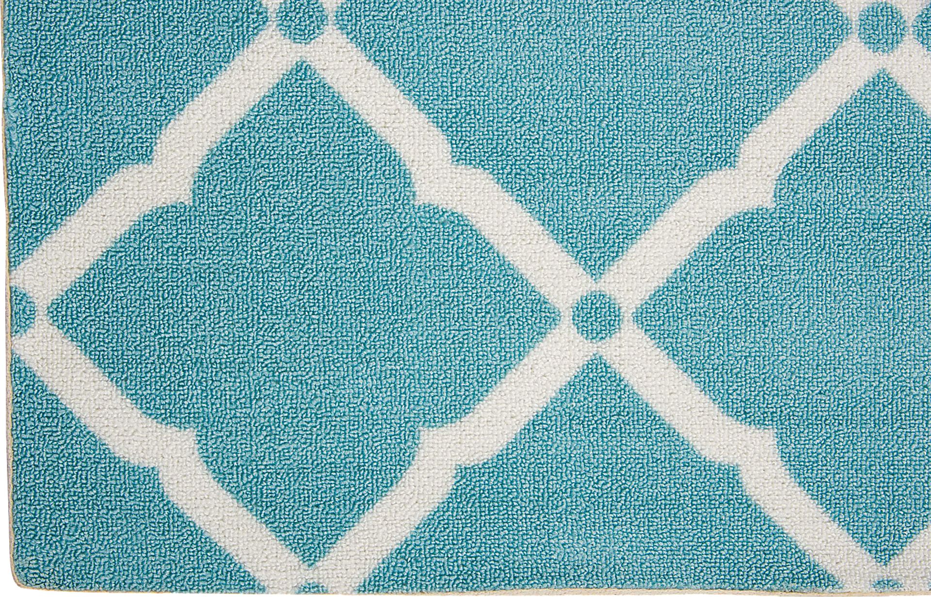 Carlisia Aqua 5' x 8' Indoor/Outdoor Rug - Image 4