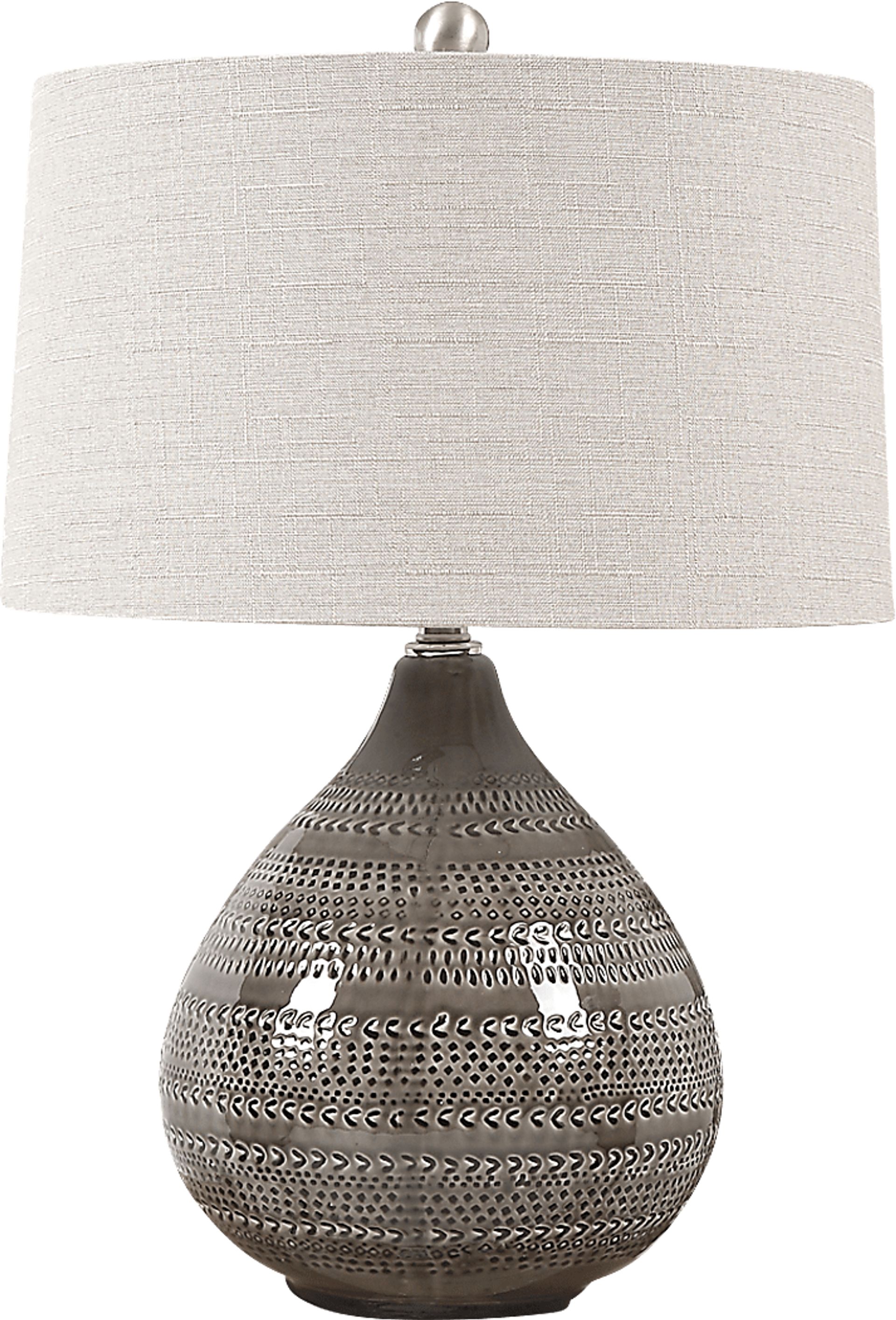 Carlo Court Gray Lamp - Image 1
