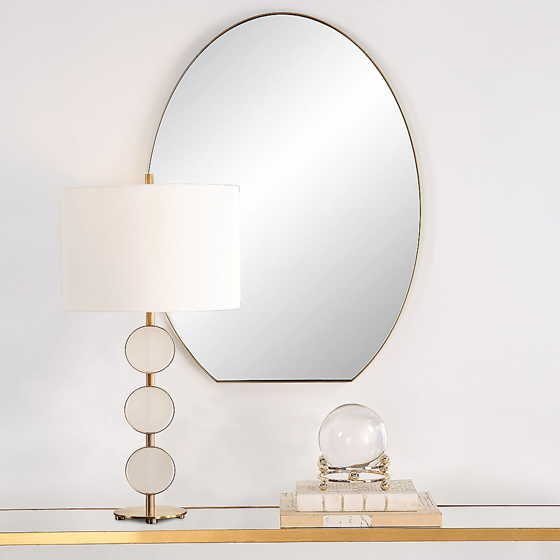 Carlotta Brass Mirror - Image 2