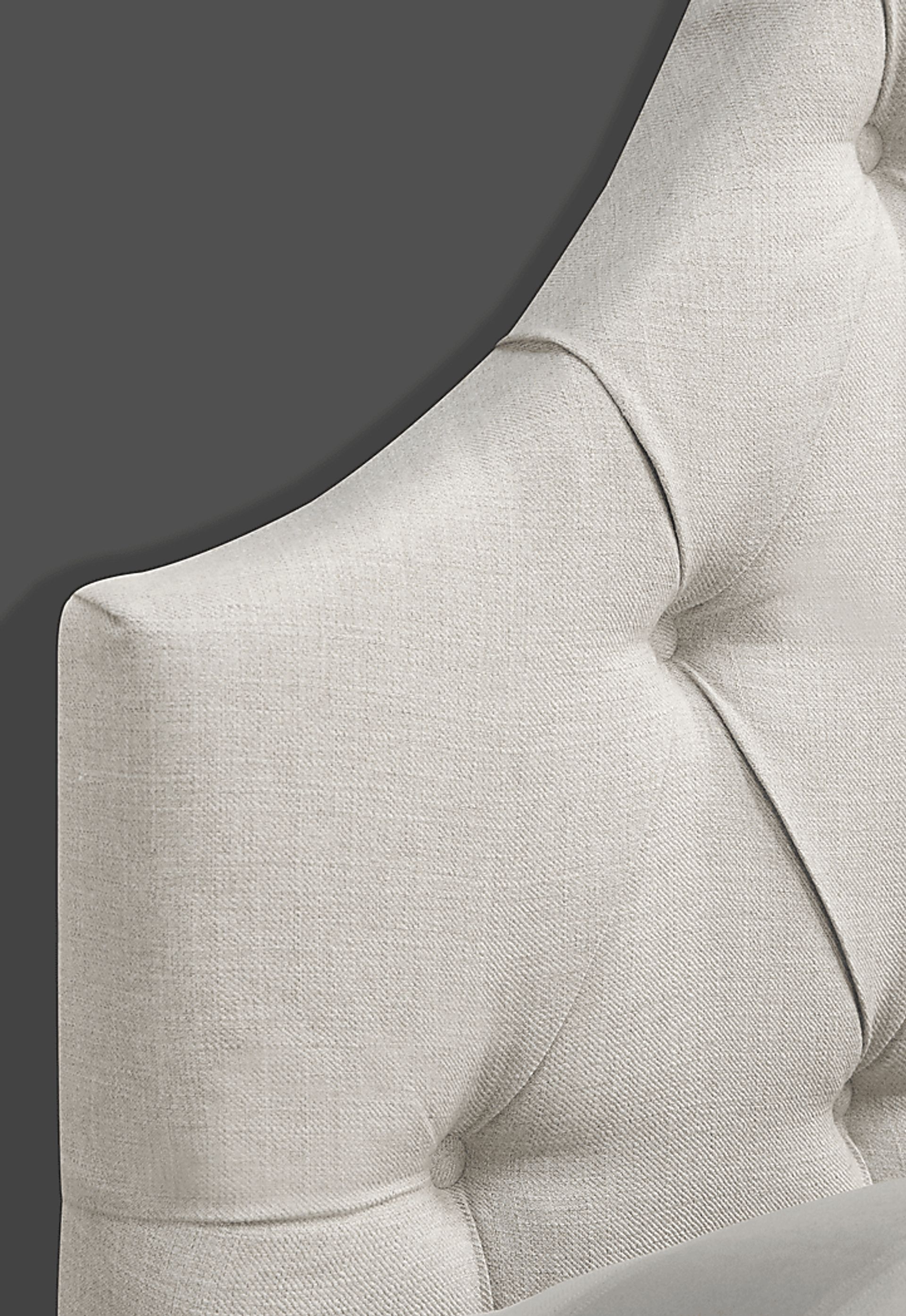 Carly Linen Full/Queen Upholstered Headboard - Image 4