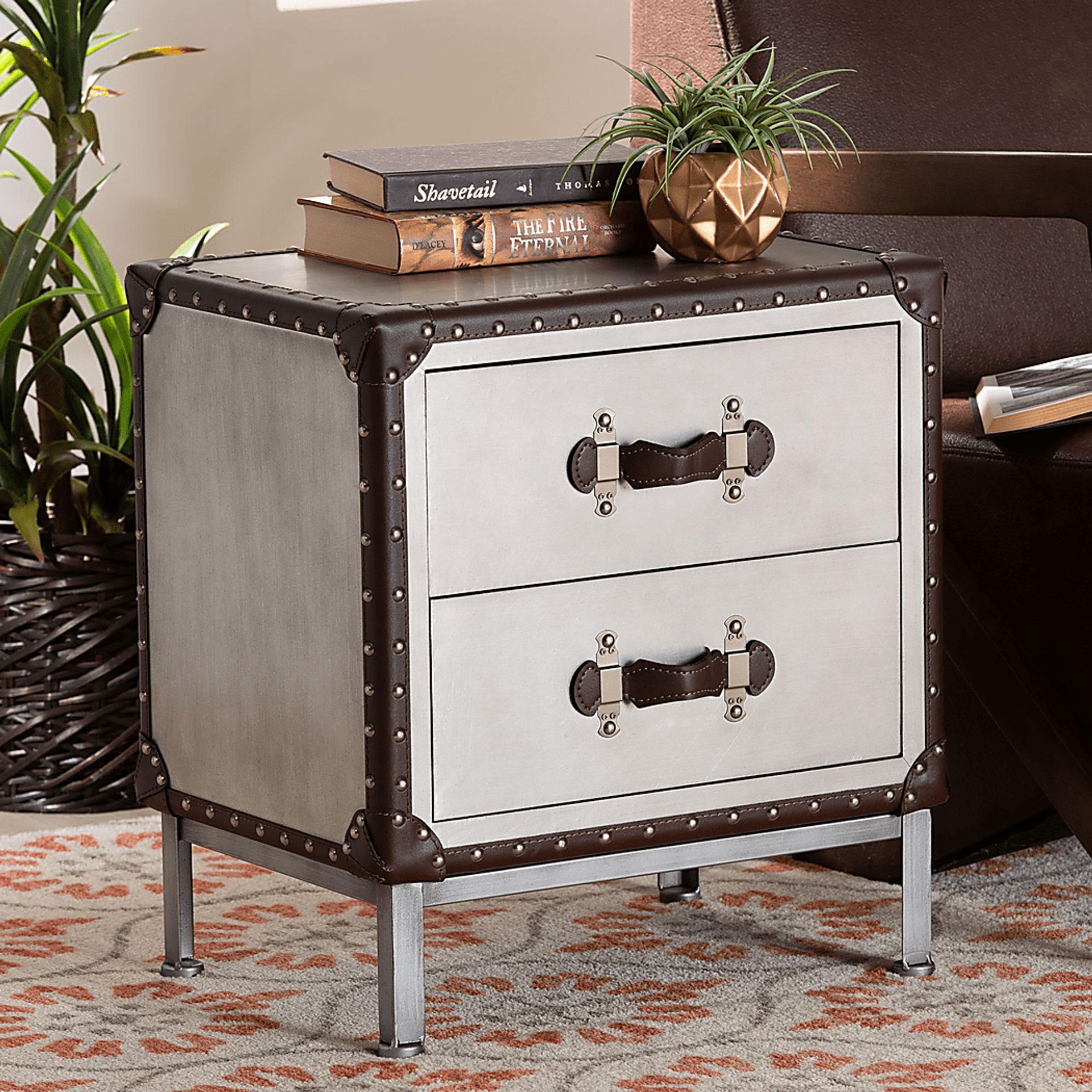Carlyey Silver End Table - Image 2