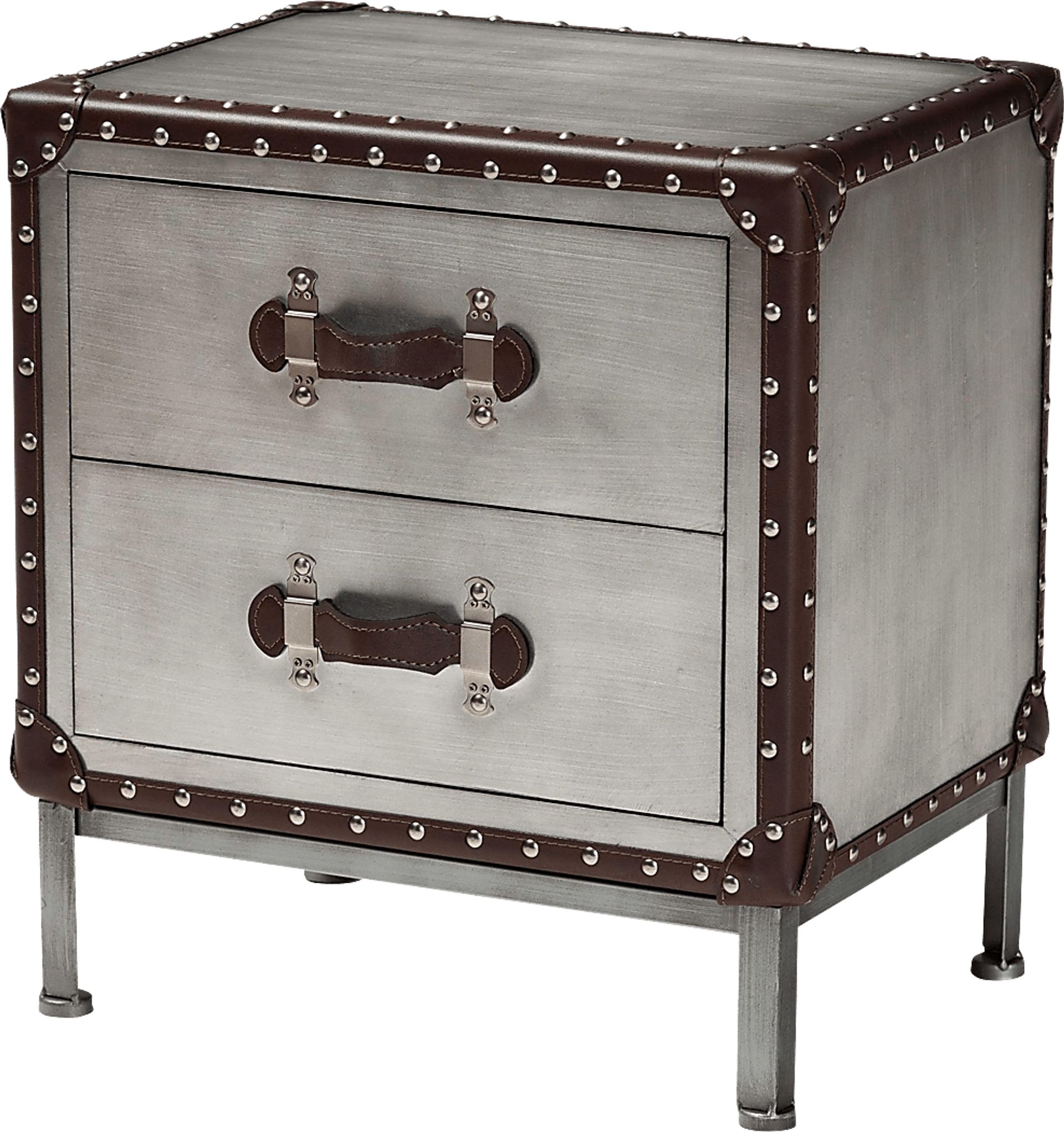 Carlyey Silver End Table - Image 1