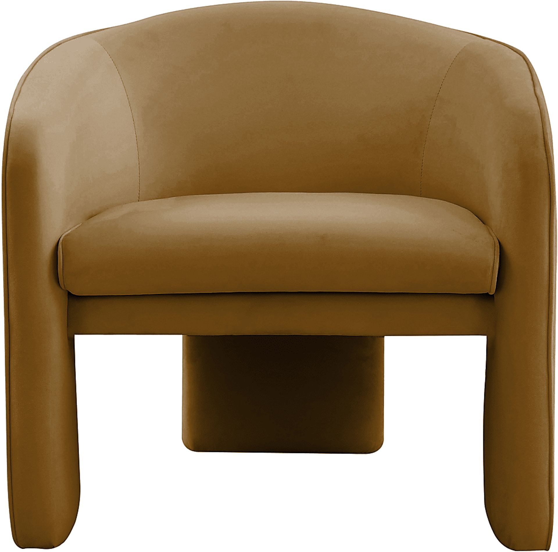 Carmain Cognac Accent Chair - Image 2